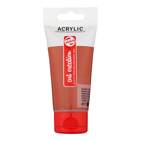 Talens Art Creation – Acrylfarbe Art Creation 411 gebrannte Siena, Tube mit 75 ml | 3 Stück