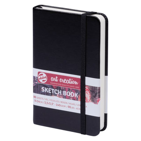 Talens Art Creation - Skizzenbuch Art Creation 80 weiße Blätter 140gr 90x140mm schwarz