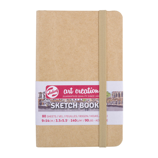 Talens Art Creation - Carnet de croquis Art Creation 80 feuilles blanches 140gr 90x140mm kraft