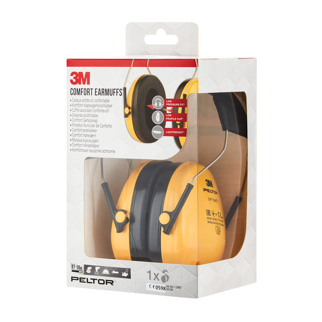 3M - Casque antibruit peltor optime confort h510a (87-98db) | 6 pièces