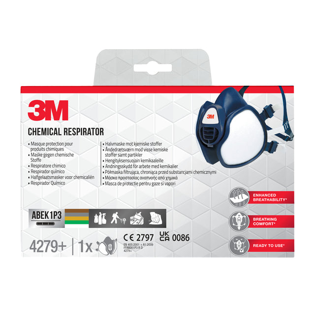 3M - Mask 3M Chemische Substanzen FFABEK1 P3 D Filter | 4 Stücke