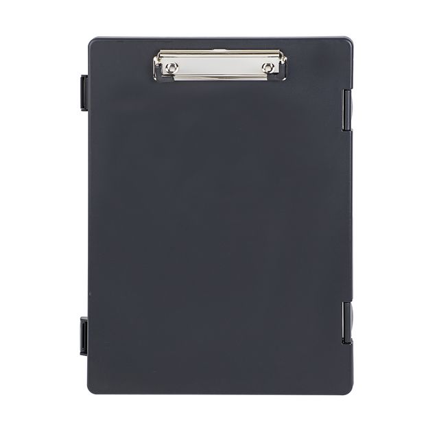 Maul - Etui porte-bloc marche A4 debout avec compartiment de rangement ouverture latérale PP noir