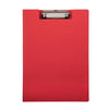 MAUL - Porte-bloc presse-papiers balance A4 dos en carton renforcé 8mm rouge | 12 pièces