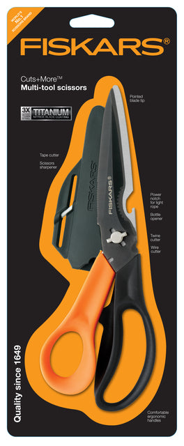 Fiskars - Ciseaux 230 mm Coupes et plus Multi-outils