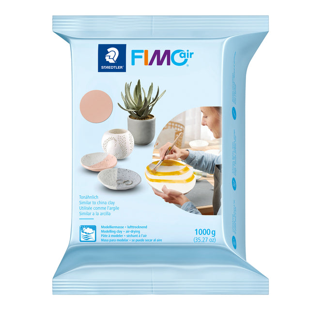 Fimo Staedtler - Modelliermasse Fimo Air 1000 Gramm Pfirsich | 6 Stück