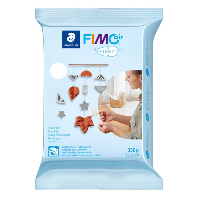 Fimo Staedtler - Pâte à modeler Fimo Air légère 350 grammes blanc | 8 pièces