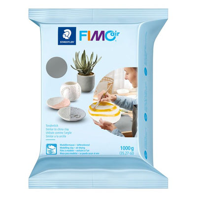 Fimo Staedtler - Pâte à modeler Fimo Air 1000grammes gris | 6 pièces