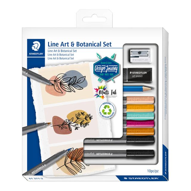 Staedtler - Linie Art X Botanical Set, Set von 10 Teilen