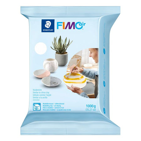 Fimo - Modelliermasse Air 1000 Gramm weiß