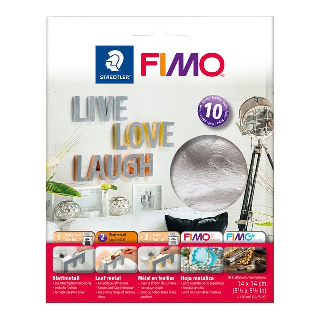 Staedtler - feuille de métal Fimo Silver 10 feuille