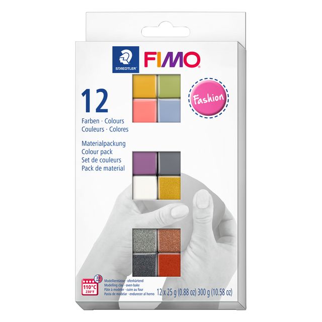 Fimo - Argile soft color pack de 12 couleurs mode