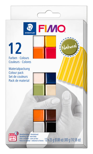 Fimo staedtler - klei fimo soft colorpack 12 naturalcol