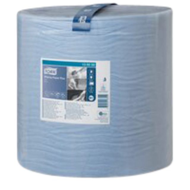 Tork - Papier nettoyant W1 Plus 2 couches 1500 feuilles bleu 130050