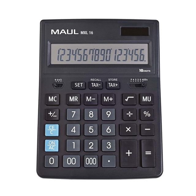 MAUL - bureaurekenmachine MXL 16, zwart