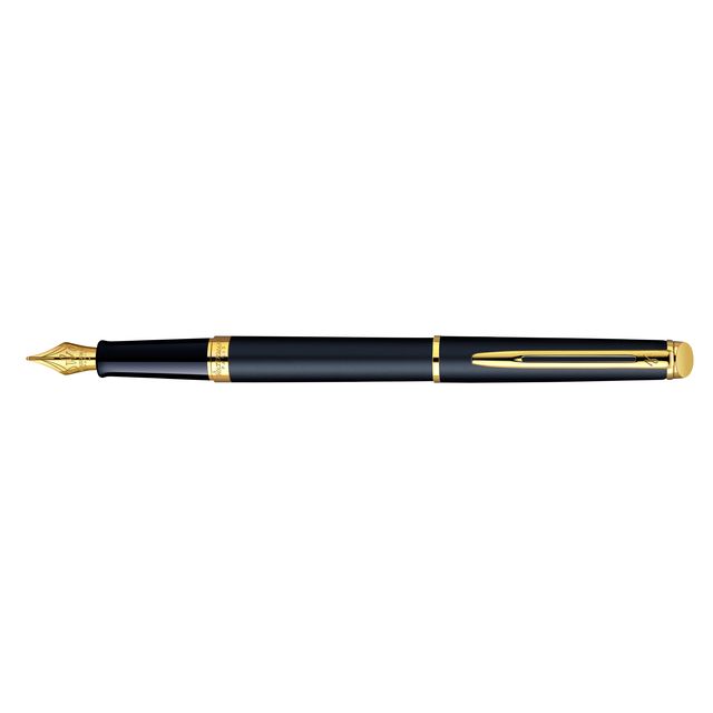 Waterman - Stylo plume Hémisphère noir mat GT medium