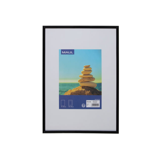 MAUL - Cadre photo art 21x30cm cadre plastique noir