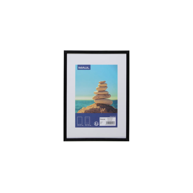 MAUL - Cadre photo art 15x21cm cadre plastique noir