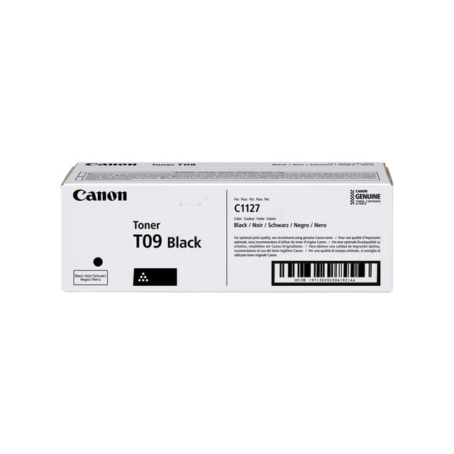 Canon -  TONER T09 BK tonercartridge 1 stuk(s) Origineel Zwart