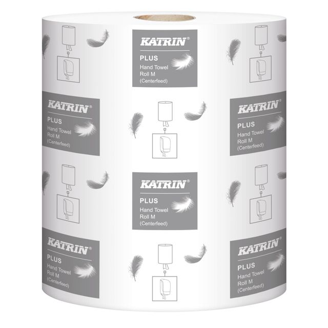Katrin - Papier nettoyant Plus moyen 1 couche 870 feuilles blanc 64403