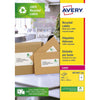 Avery - Etikett LR7169-100 99,1x139 mm recyceltes Weiß 400 Etiketten | 5 Stück