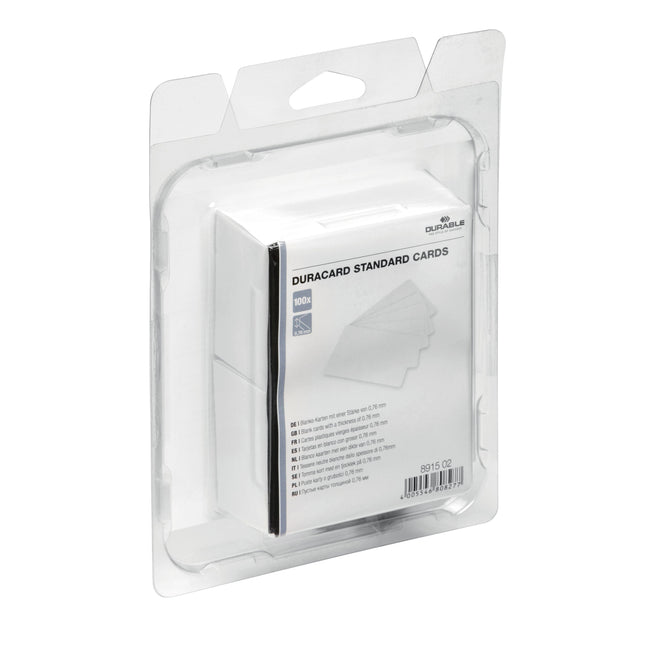 Durable - Cartes plastiques Duracard 0,76mm 100 pièces