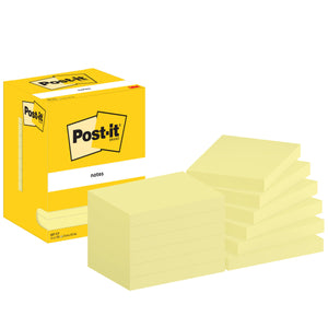 Post-it - Bloc-notes 657 76x102mm jaune | 8 pièces