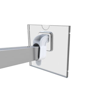 Klika - Porte-cartes stylo frontal 100x100mm sur tige 13 pièces