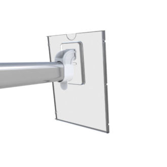 Klika - Porte-cartes stylo frontal 105x150mm sur tige