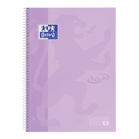 Oxford -  Notitieboek oxf touch europeanb a4+ lijn 160p pps | 5 stuks