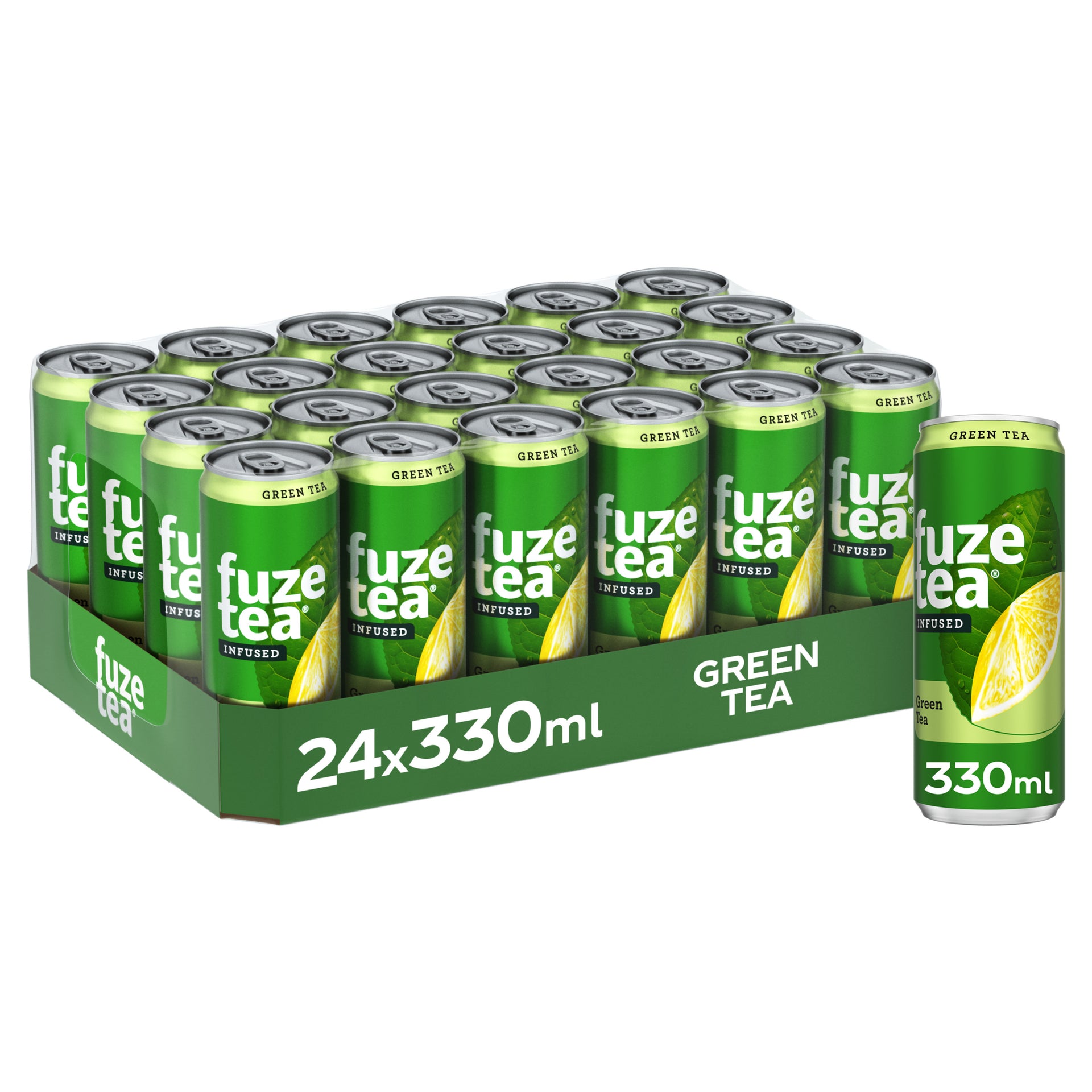 Fuze Tea - Boisson gazeuse thé vert canette 330ml