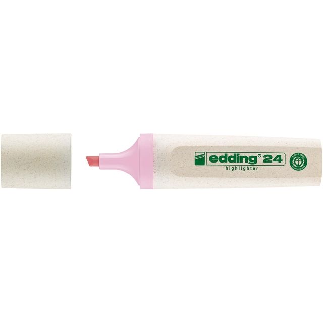 Edding - Surligneur 24 EcoLine rose pastel | 10 pièces