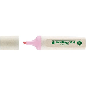 Edding EcoLine -  Markeerstift edding 24 eco 2-5mm pastel roze