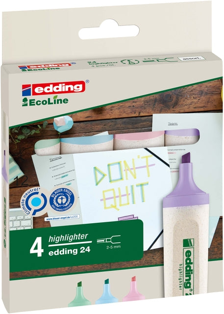 Edding - Marking Pen Edding 24 Eco 2-5 mm Pastel Assorti | 6 pièces