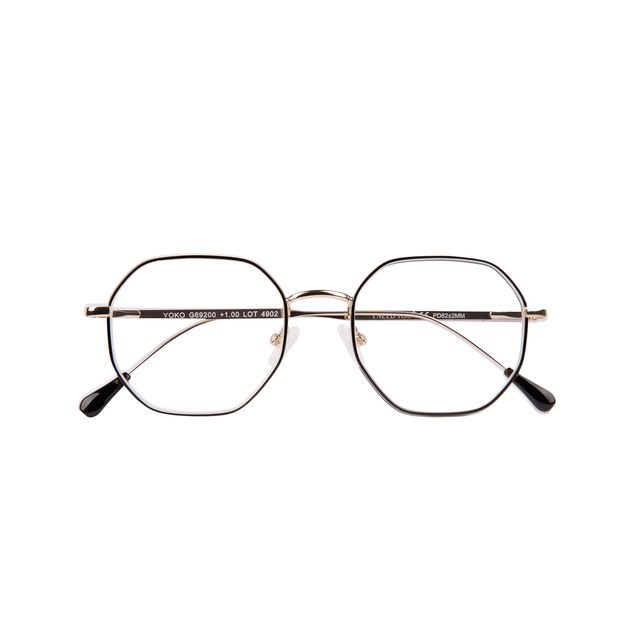 I Need You - Lesebrille +1,00 dpt Yoko schwarz-gold