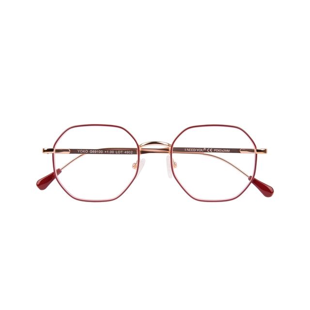 I Need You -  Leesbril  +2.50dpt yoko rood-koper
