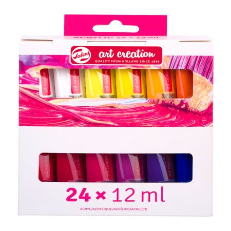 Talens Art Creation - Peinture acrylique Art Creation 12ml coffret de 24 couleurs