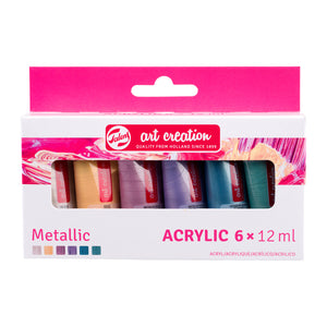 Talens Art Creation -  Acrylverf art creation 12 ml 6st mtl ass