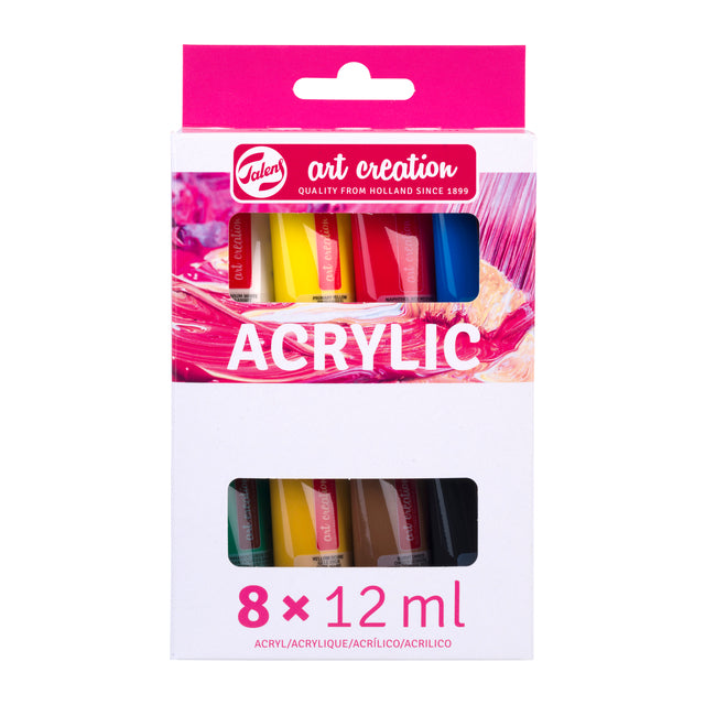 Talens Art Creation - Peinture acrylique Art Creation 12ml set de 8 couleurs