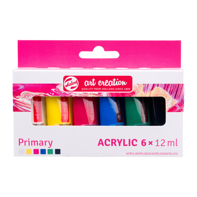 Talens Art Creation -  Acrylverf Art Creation Primary 12ml set à 6 kleuren