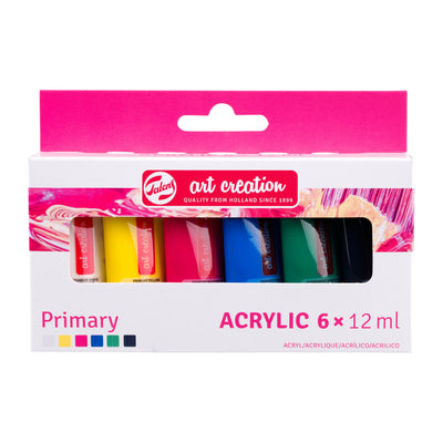Talens Art Creation – Acrylfarbe Art Creation Primary 12 ml Set mit 6 Farben