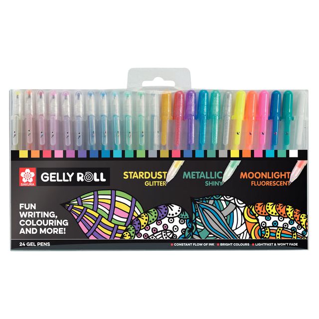 SAKURA - Gelly Roll mixte Set 24 | 4 pièces