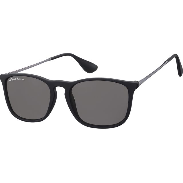Montana -  Zonnebril  met smoke glas mtl zwart