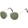 Montana - Lunettes de soleil avec verre vert G15 doré mat