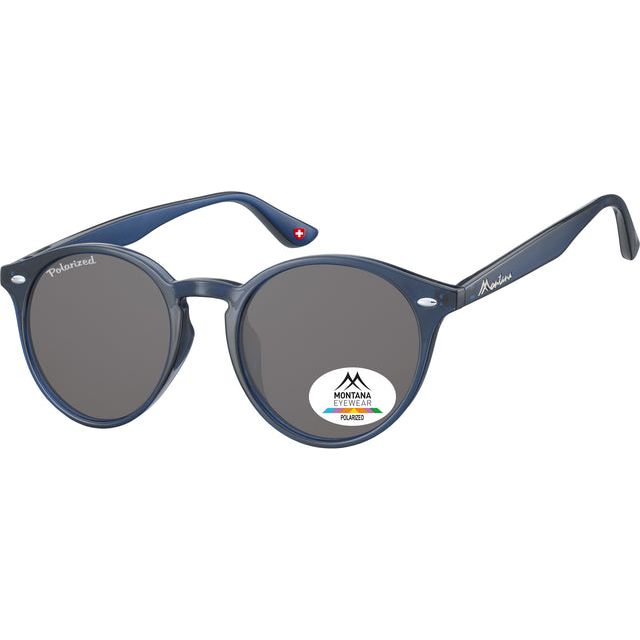 Montana - Sonnenbrille Montana mit Rauch polar runden Glasblau