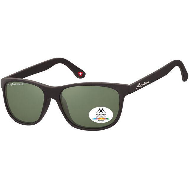 Montana - Lunettes de soleil Montana Green G15 Verre polaire Matt noir