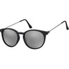 Montana - Lunettes de soleil avec verre miroir rond Revo noir mat