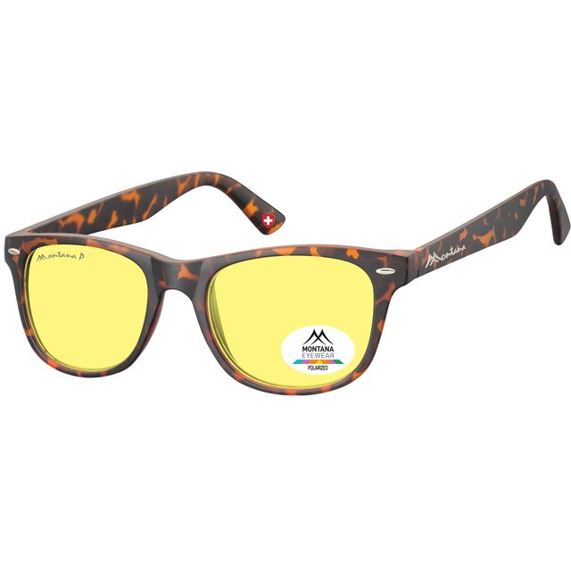 Montana -  Zonnebril  met geel polar glas turtle