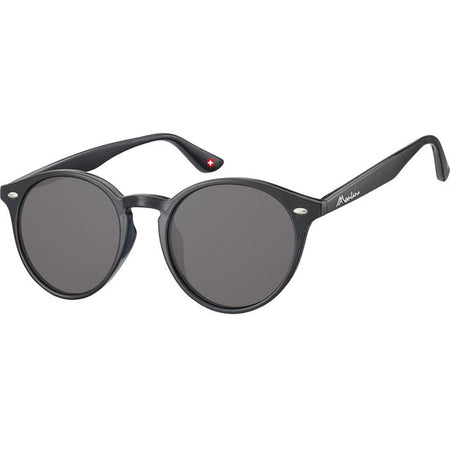 Montana -  Zonnebril  met smoke rond glas zwart