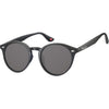 Montana - Lunettes de soleil avec verre rond fumé noir