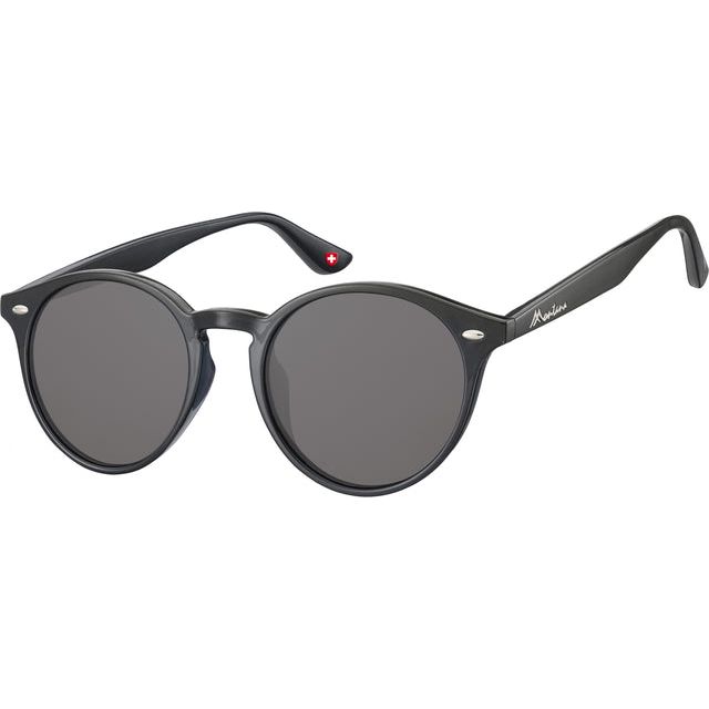 Montana - Lunettes de soleil Montana avec fumée de verre rond noir